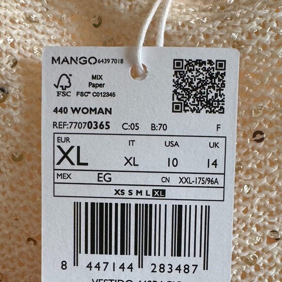 NWT Short Fitted Sequin Dress - Swim Cover - Picture 9 of 10